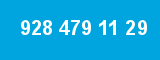 928 479 11 29